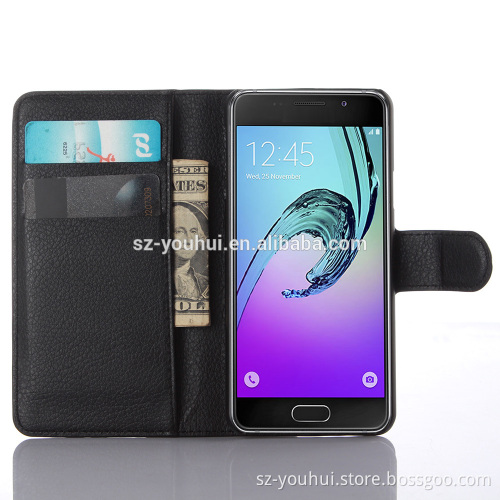 Wholesale Folio Stand Case for Samsung GALAXY A3 A310 PU Leather Flip Cover with Wallet